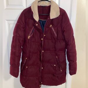 Nautica microfiber heavy weight parka down coat